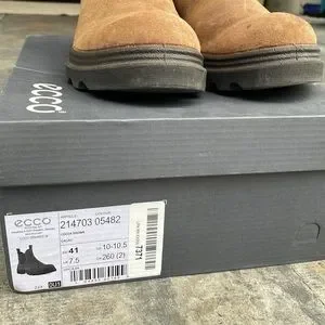 Ecco Shoes Hp Ecco Grainer Chelsea Boot In Cocoa Size Poshmark